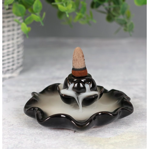 Incense Cone Holder BACKFLOW Lotus Pool